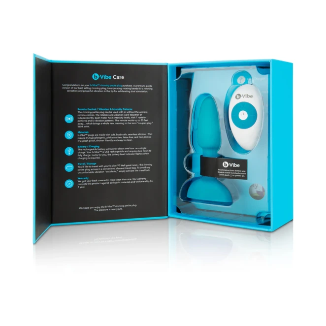 b-Vibe Remote Control Rechargeable Vibrating Rimming Butt Plug