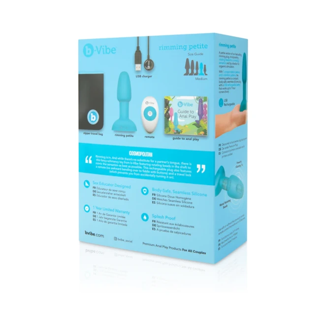 b-Vibe Remote Control Rechargeable Vibrating Rimming Butt Plug