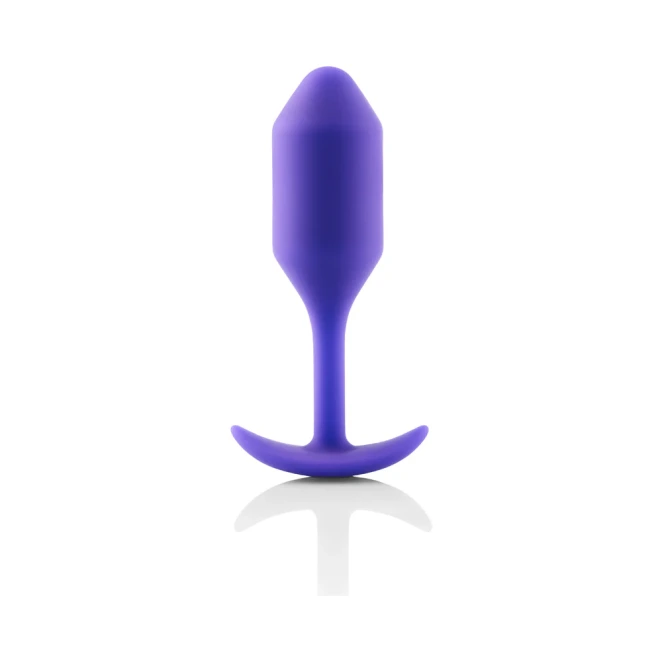 b-Vibe Snug Plug 2 Medium Weighted Silicone Butt Plug 4 Inch