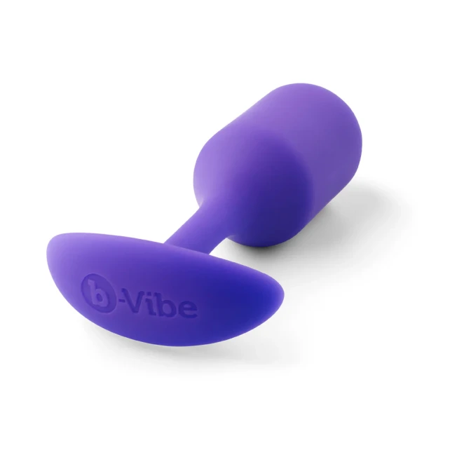 b-Vibe Snug Plug 2 Medium Weighted Silicone Butt Plug 4 Inch