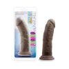 8 in. Posable Dual Density Dildo Brown 8 in. Posable Dual Density Dildo Brown
