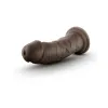 8 in. Posable Dual Density Dildo Brown 8 in. Posable Dual Density Dildo Brown