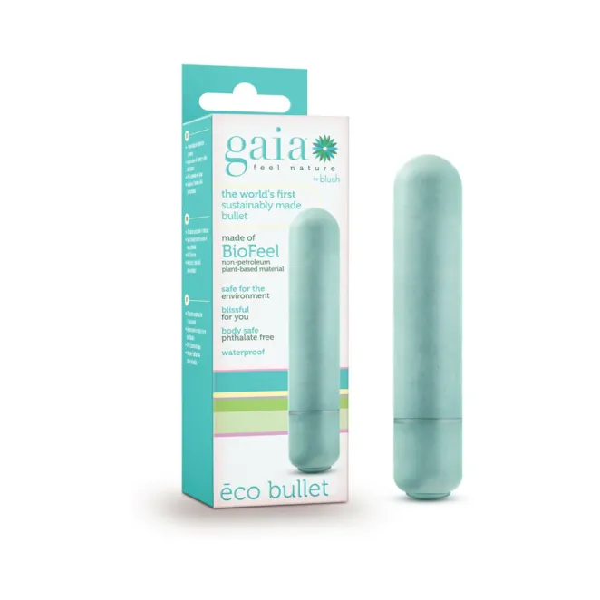 Gaia BioFeel Biodegradable Bullet Vibe in Aqua