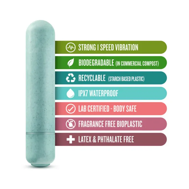 Gaia BioFeel Biodegradable Bullet Vibe in Aqua