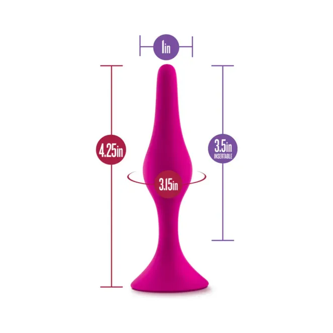 Anal Beginner Silicone Butt Plug Medium