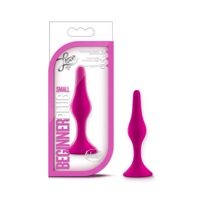 Anal Beginner Silicone Butt Plug Small Pink