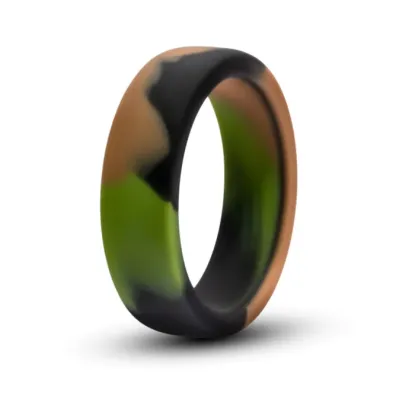Silicone Cock Ring Green Camouflage