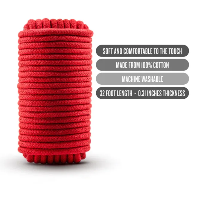 Temptasia Bondage Rope 32 ft. Red