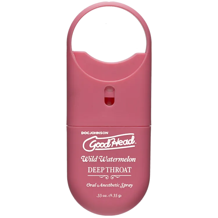 GoodHead Deep Throat Spray To-Go Wild Watermelon .33 oz. GoodHead Deep Throat Spray To-Go Wild Watermelon .33 oz.