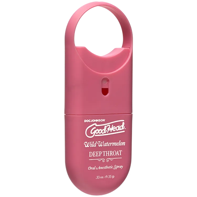 GoodHead Deep Throat Spray To-Go Wild Watermelon .33 oz. GoodHead Deep Throat Spray To-Go Wild Watermelon .33 oz.