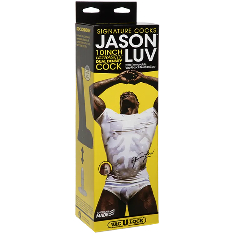 Jason Luv Dildo 10in ULTRASKYN Dildo w/ Removable Vac-U-Lock Suction Cup Chocolate (67776) by Doc Johnson | Sex Toys | SlipDix.com Jason Luv Dildo 10in ULTRASKYN Dildo w/ Removable Vac-U-Lock Suction Cup Chocolate (67776) | SlipDix.com