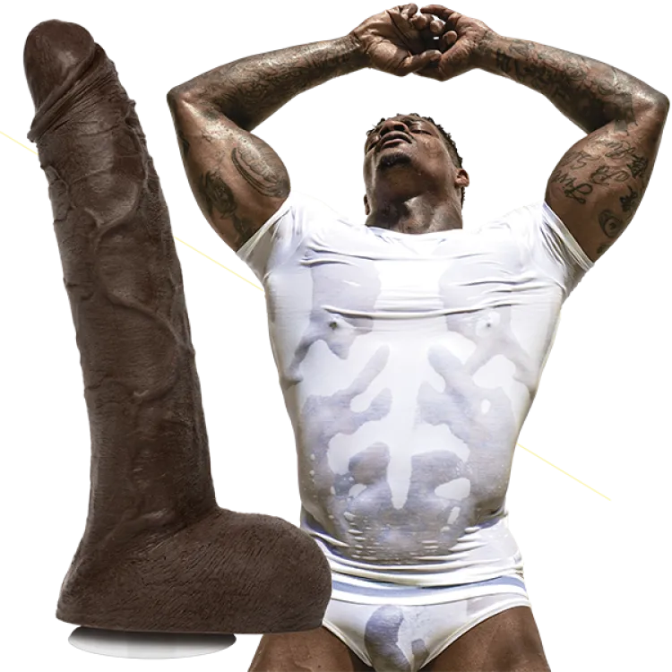 Jason Luv Dildo 10in ULTRASKYN Dildo w/ Removable Vac-U-Lock Suction Cup Chocolate (67776) by Doc Johnson | Sex Toys | SlipDix.com Jason Luv Dildo 10in ULTRASKYN Dildo w/ Removable Vac-U-Lock Suction Cup Chocolate (67776) | SlipDix.com