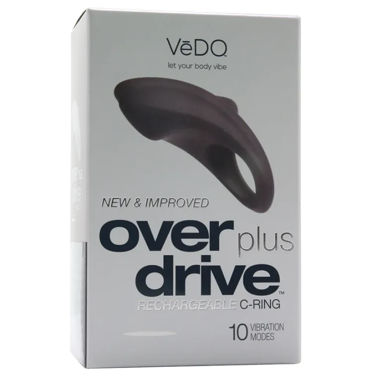 VeDO Overdrive+ Vibrating Cock Ring Black VeDO Overdrive+ Vibrating Cock Ring Black