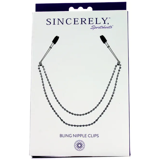 Sincerely, Sportsheets Bling Nipple Clips
