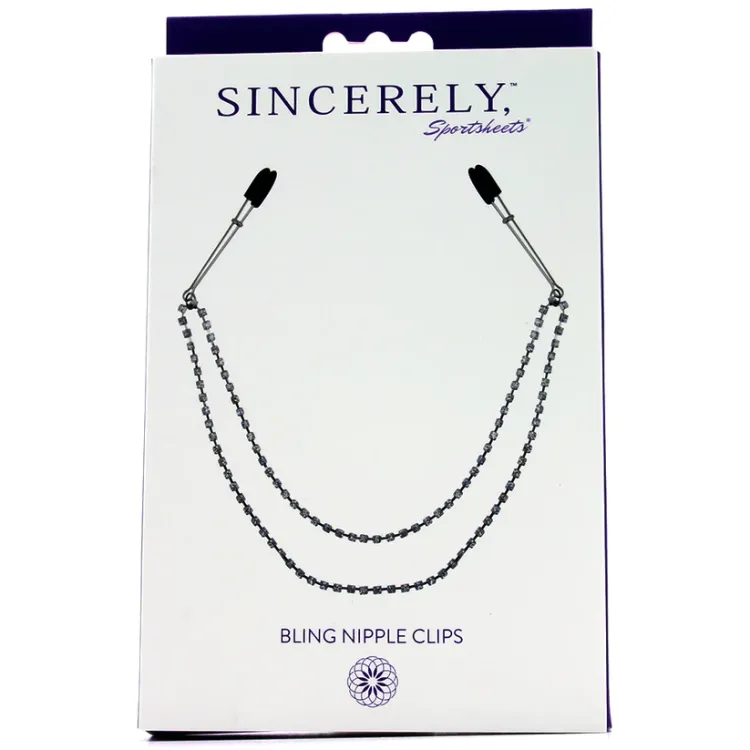 Sincerely, Sportsheets Bling Nipple Clips Sincerely, Sportsheets Bling Nipple Clips
