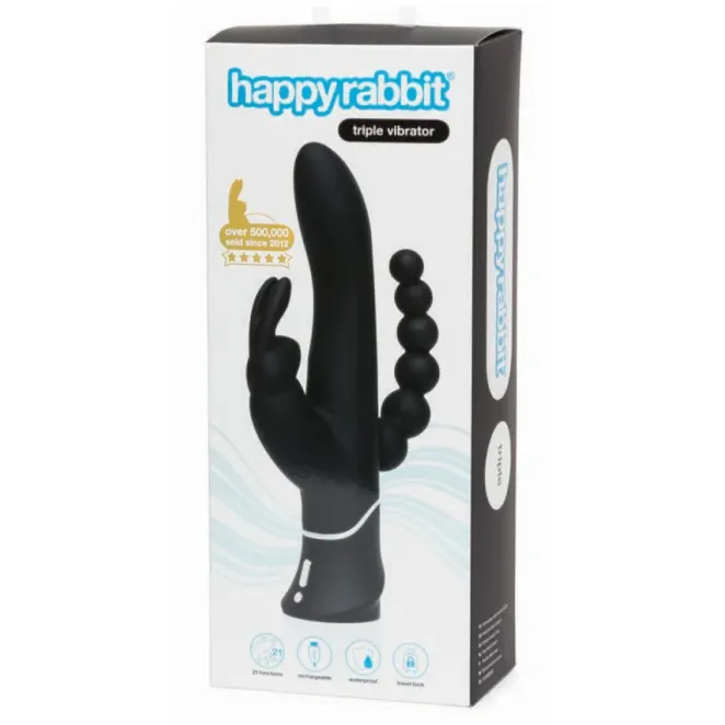 Happy Rabbit Triple Curve Rechargeable Rabbit Vibrator