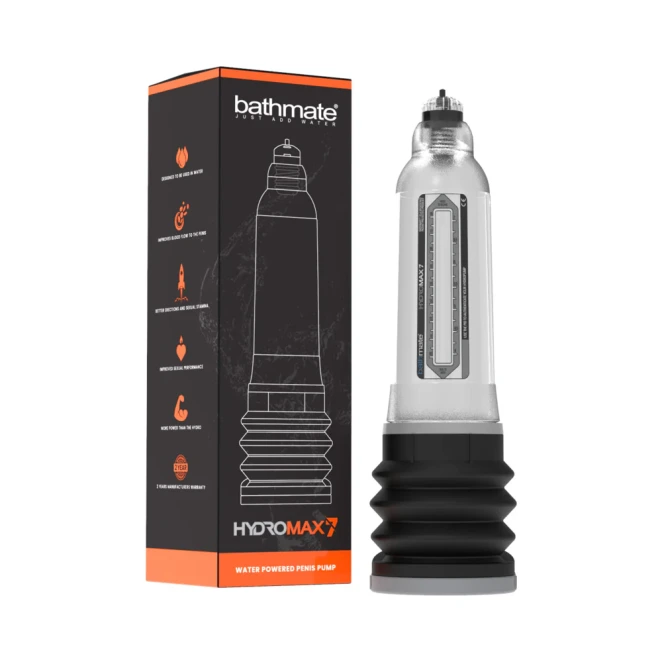 Bathmate HYDROMAX7 Penis Pump Clear 5-7 Inches