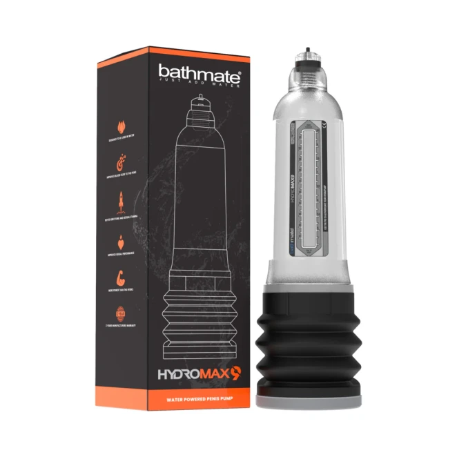 Bathmate HYDROMAX9 Penis Pump Clear 7-9 Inches