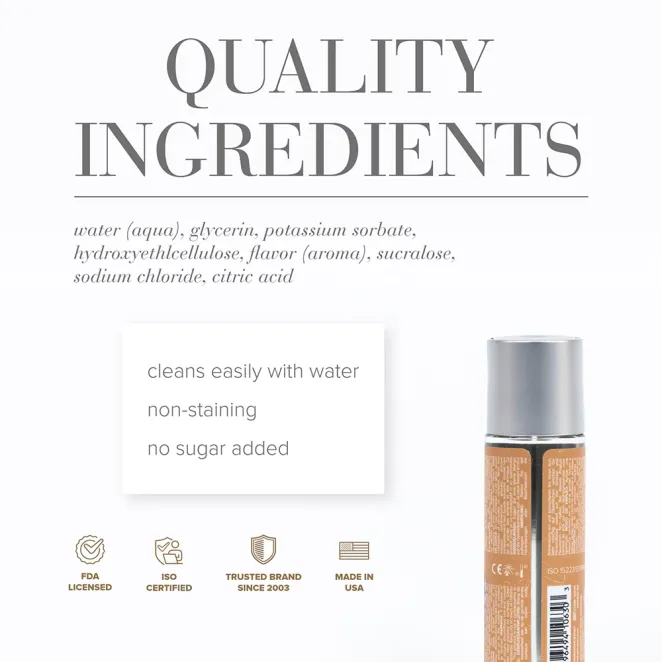 System JO Butterscotch Flavored Lubricant 2 oz.