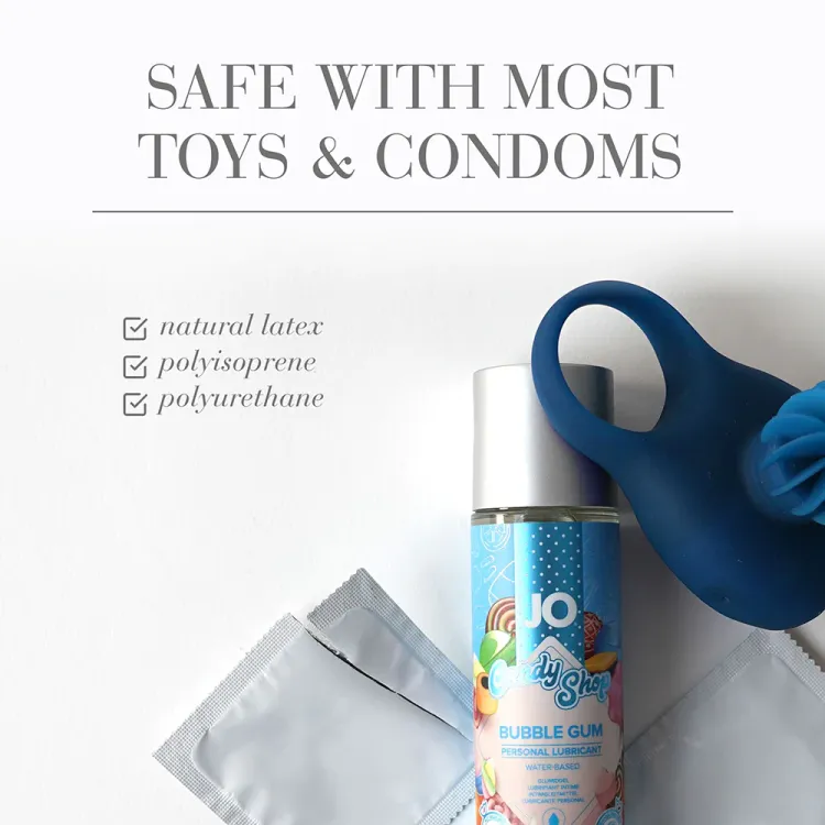 Jo H20 Bubble Gum Flavored Water-Based Lubricant 2 oz.