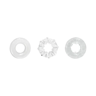Renegade Dyno Super Stretchy Cock Ring Set Clear (3 Piece)