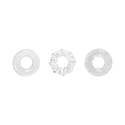 Renegade Dyno Super Stretchy Cock Ring Set Clear (3 Piece)