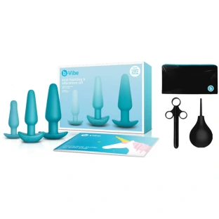 b-Vibe Rechargeable Anal Training and Education Butt Plug Set (5 Piece)