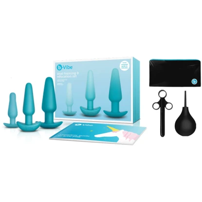 b-Vibe Rechargeable Anal Training and Education Butt Plug Set (5 Piece)
