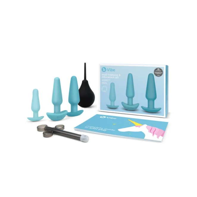 b-Vibe Rechargeable Anal Training and Education Butt Plug Set (5 Piece)