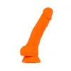 7.5 in. Neo Elite Dual Density Dildo with Balls Orange 7.5 in. Neo Elite Dual Density Dildo with Balls Orange