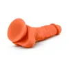 7.5 in. Neo Elite Dual Density Dildo with Balls Orange 7.5 in. Neo Elite Dual Density Dildo with Balls Orange