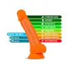 7.5 in. Neo Elite Dual Density Dildo with Balls Orange 7.5 in. Neo Elite Dual Density Dildo with Balls Orange
