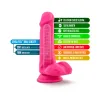 6 in. Realistic Silicone Dual Density Dildo with Balls Pink 6 in. Realistic Silicone Dual Density Dildo with Balls Pink