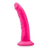 7 Inch Luxe Realistic Silicone Dildo Pink