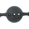 Adjustable Locking Breathable Ball Gag Black Adjustable Locking Breathable Ball Gag Black