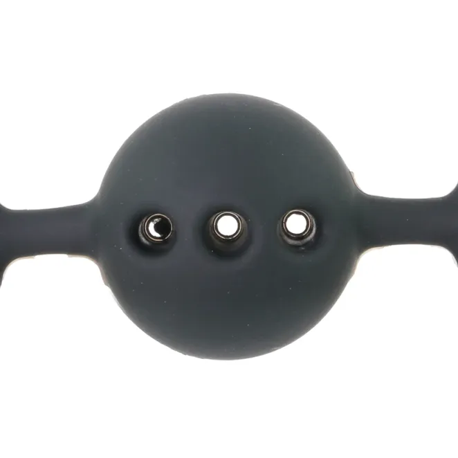 Adjustable Locking Breathable Ball Gag Black