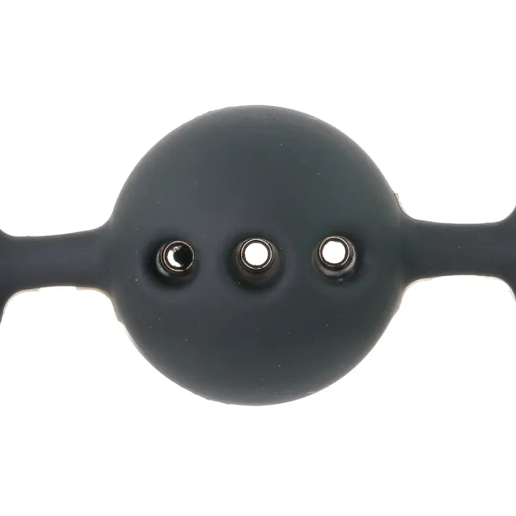 Adjustable Locking Breathable Ball Gag Black Adjustable Locking Breathable Ball Gag Black