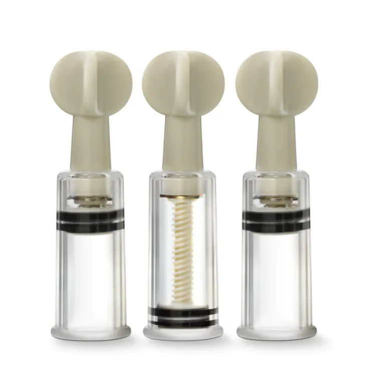 Temptasia Clit & Nipple Twist Suckers 3-Piece Set Temptasia Clit & Nipple Twist Suckers 3-Piece Set