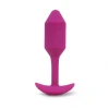 b-Vibe Vibrating Snug Plug Medium Weighted Silicone Butt Plug 3 Inch