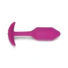 b-Vibe Vibrating Snug Plug Medium Weighted Silicone Butt Plug 3 Inch