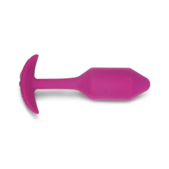 b-Vibe Vibrating Snug Plug Medium Weighted Silicone Butt Plug 3 Inch