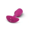 b-Vibe Vibrating Snug Plug Medium Weighted Silicone Butt Plug 3 Inch