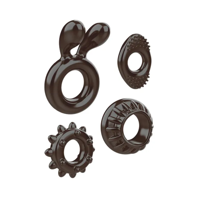 Ring My Bell 4-Piece Cock Ring Set Ring My Bell 4-Piece Cock Ring Set