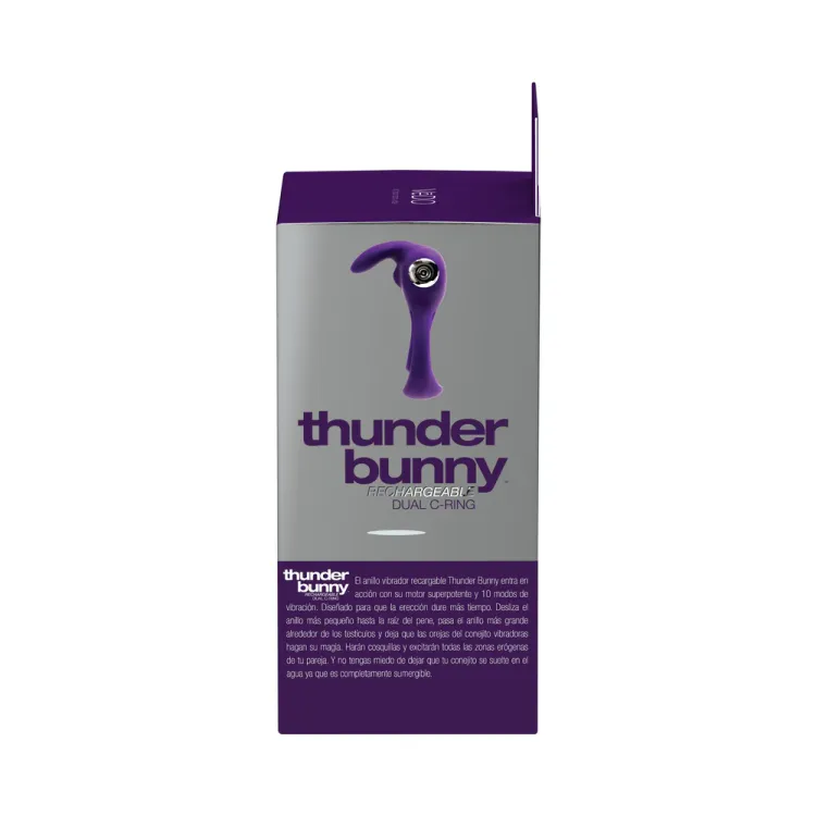 VeDO Thunder Bunny Dual Cock Ring Purple VeDO Thunder Bunny Dual Cock Ring Purple
