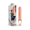 9 in cock sheath penis extender sling beige thickening sleeve