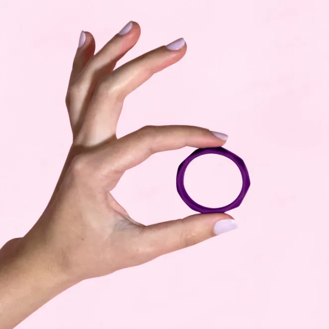 Wellness Geo Silicone Cock Ring