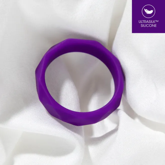 Wellness Geo Silicone Cock Ring
