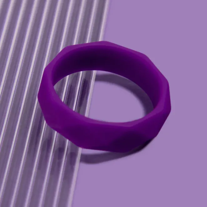 Wellness Geo Silicone Cock Ring