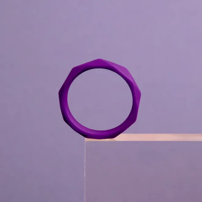 Wellness Geo Silicone Cock Ring