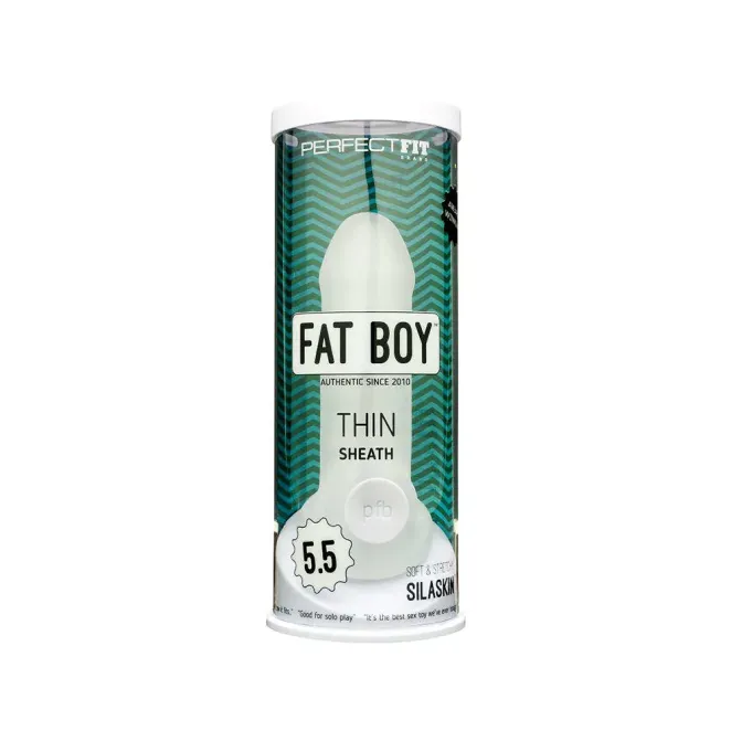 Perfect Fit Fat Boy Thin Textured Penis Extender with Ball Loop
